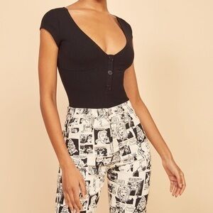 Reformation Ribbed bodysuit